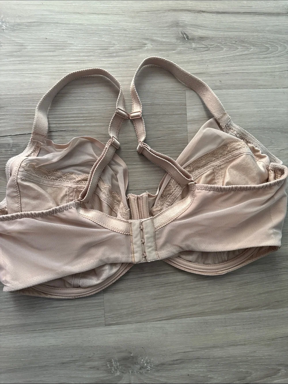 Chantelle Unlined Sheer Mesh Bra in Light Blush